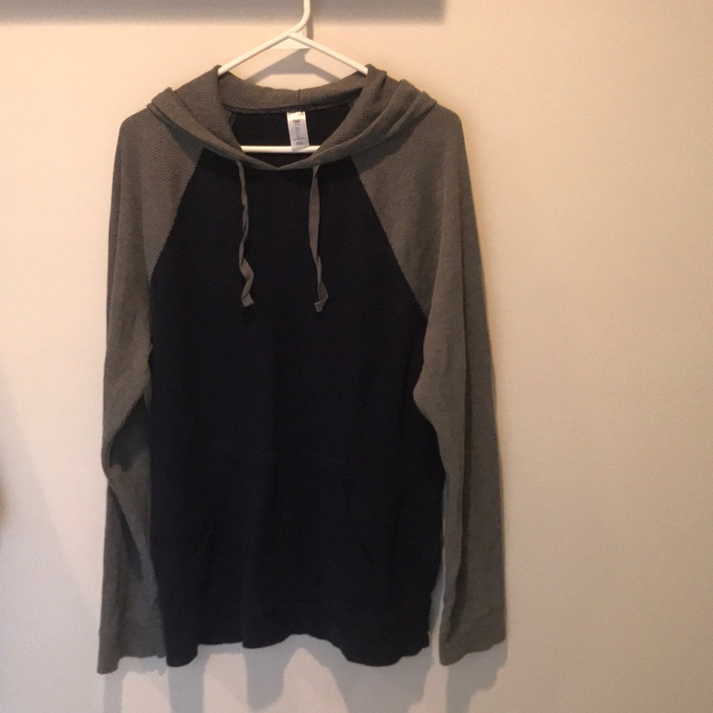 Men’s Large Navy and Grey Thermal Hoodie